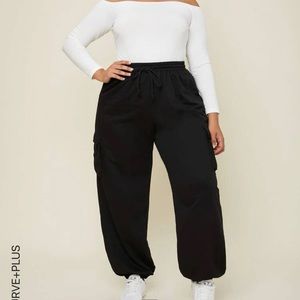 SHEIN • 3XL Black Flap Picket Drawstring Sweatpants